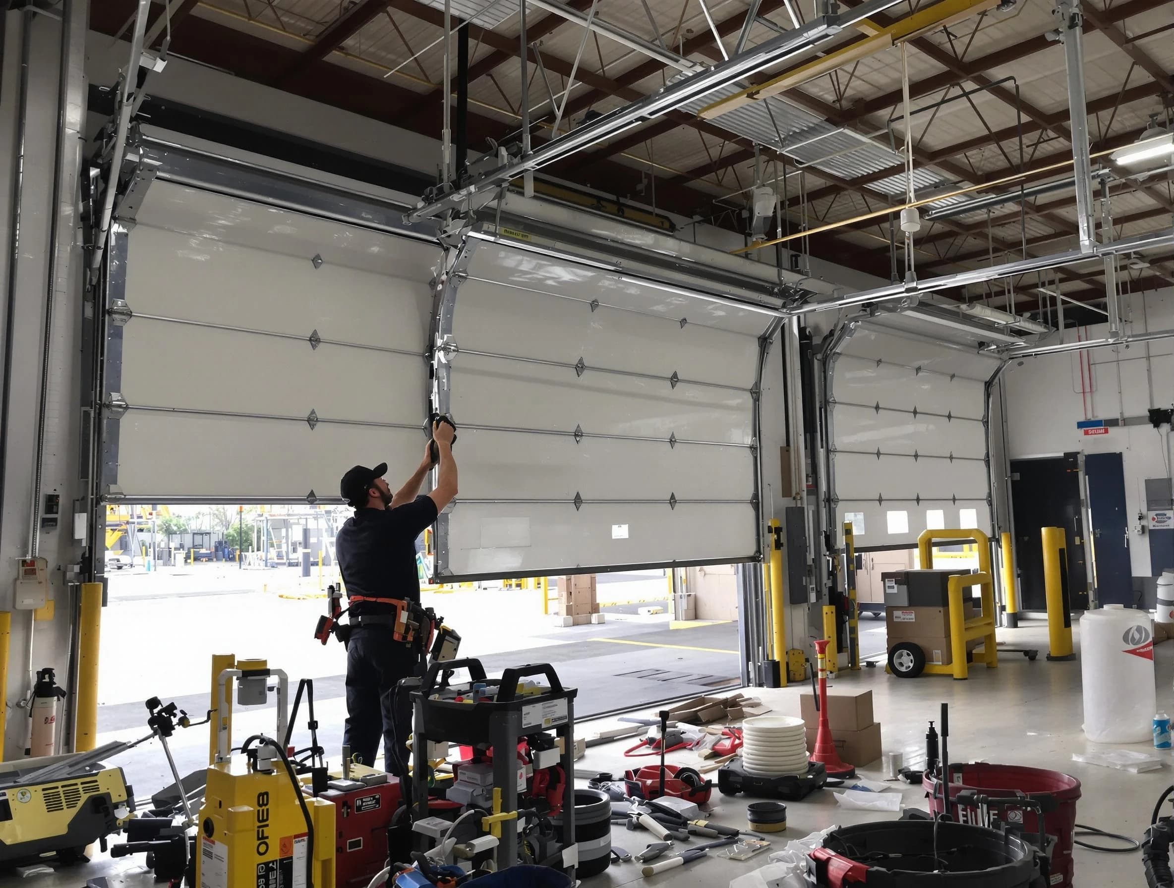 Snyderville Garage Door Repair technician performing commercial garage door repair in Snyderville