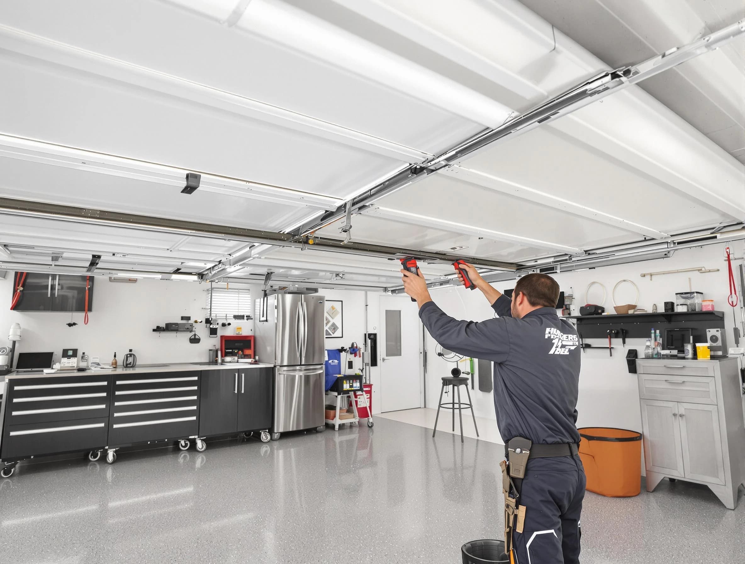 Overhead garage door repair service by Snyderville Garage Door Repair in Snyderville