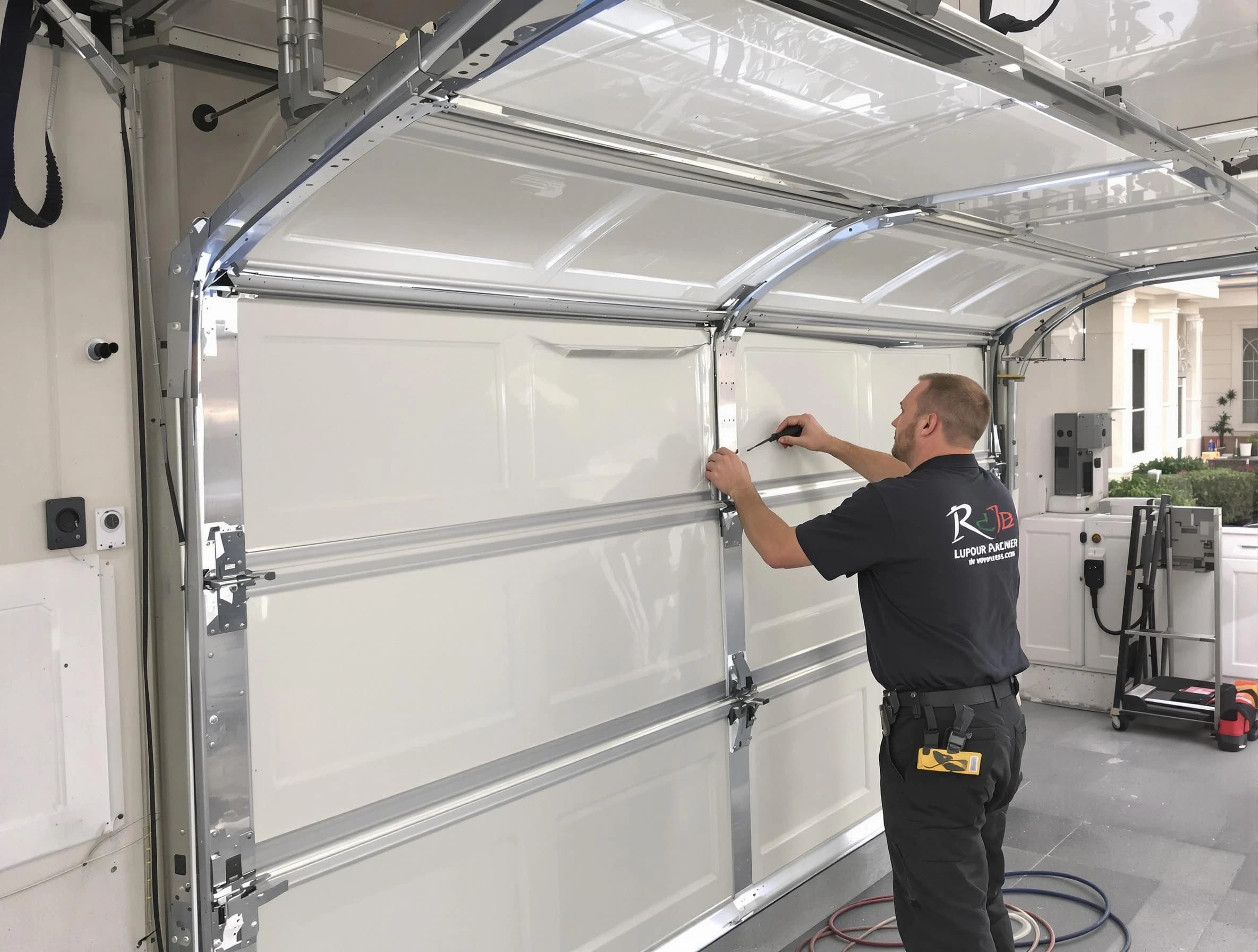 Snyderville Garage Door Repair professional performing panel repair in Snyderville