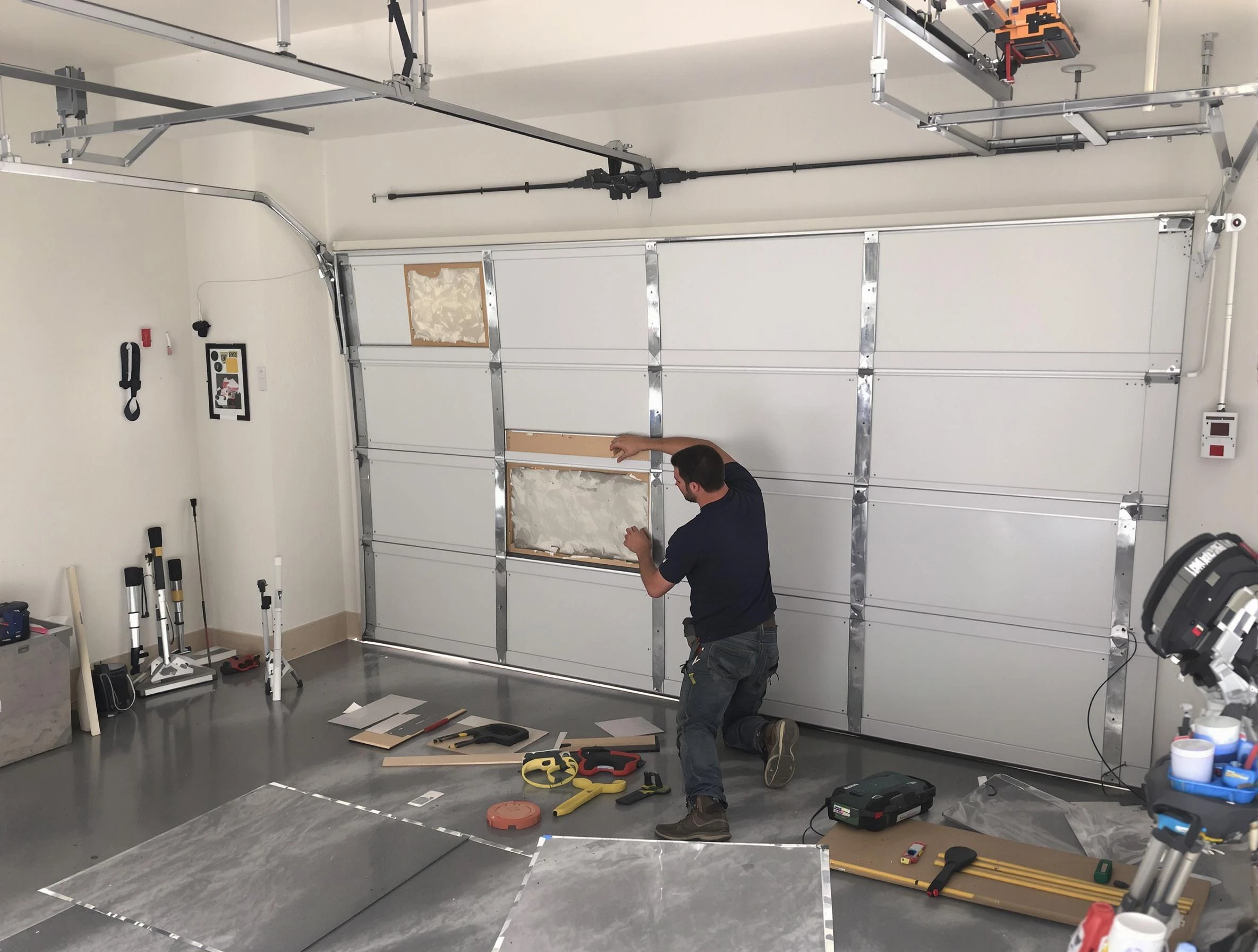 Garage Door Panel Repair in Snyderville