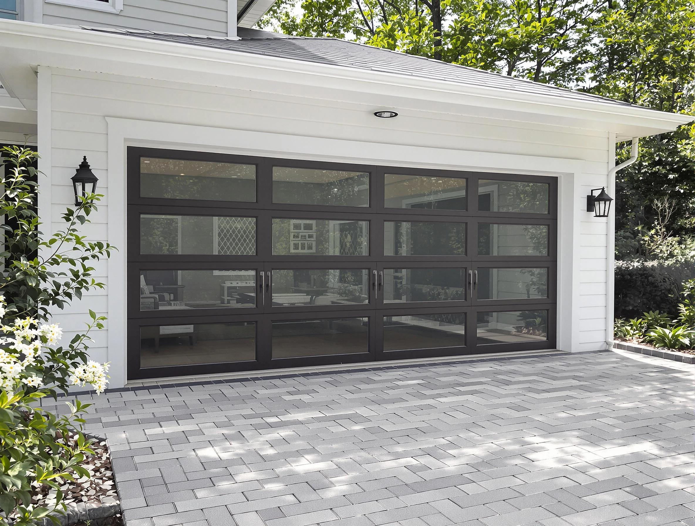 Snyderville Garage Door Repair design specialist presenting custom garage door options to Snyderville homeowner