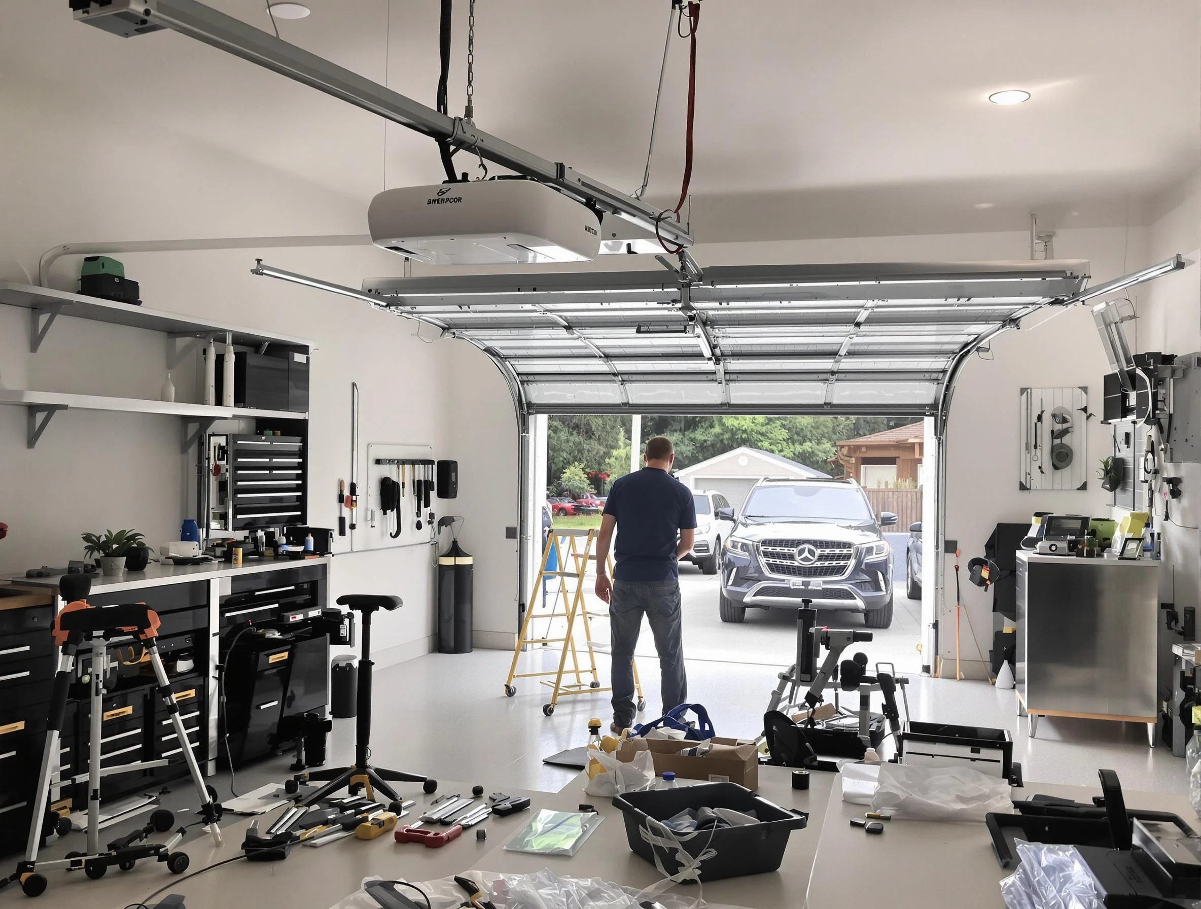 Garage door opener installation by Snyderville Garage Door Repair in Snyderville