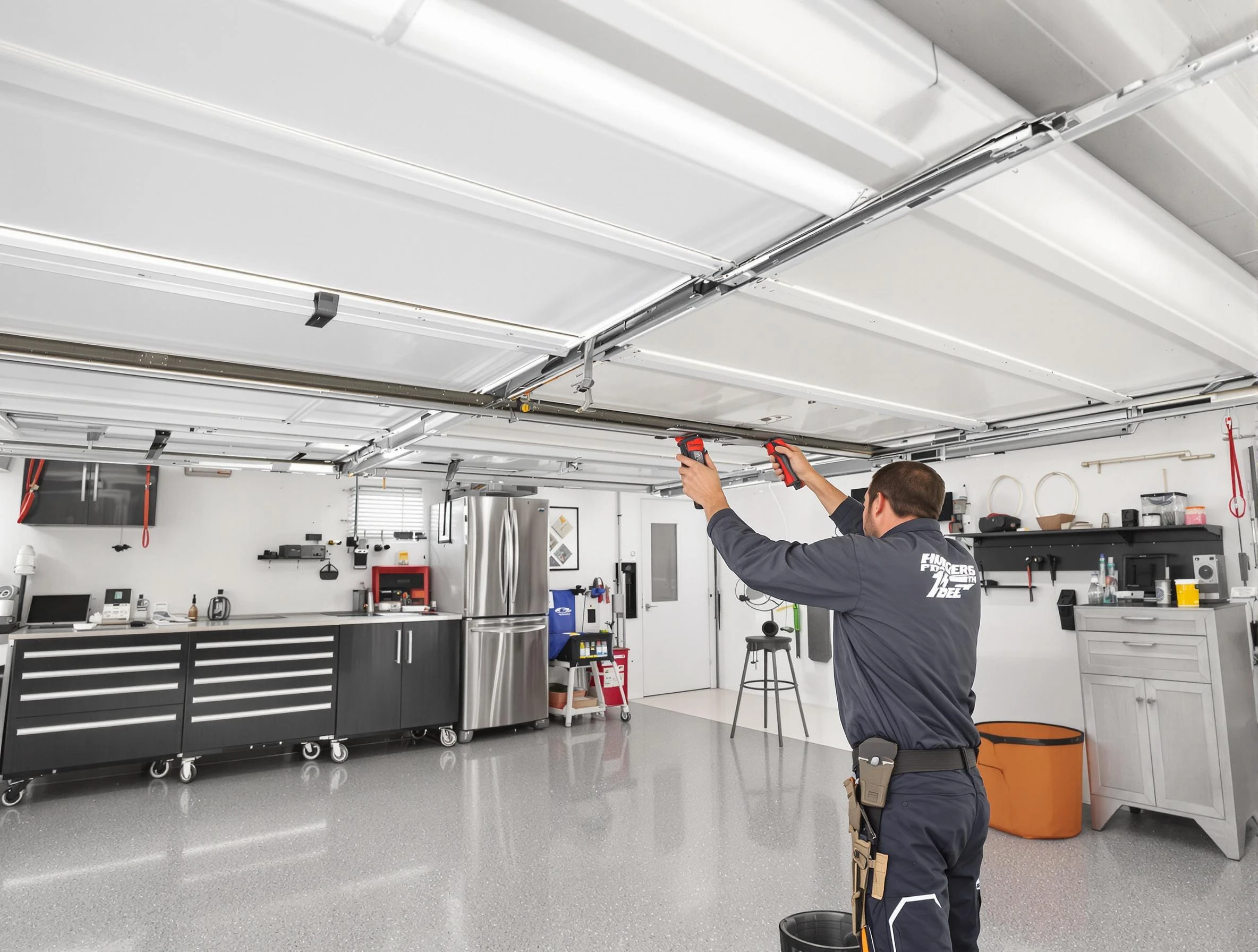 Overhead garage door repair service by Snyderville Garage Door Repair in Snyderville